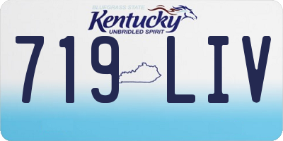 KY license plate 719LIV