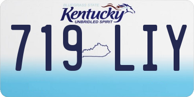 KY license plate 719LIY