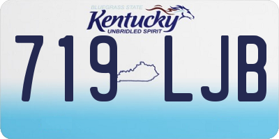 KY license plate 719LJB
