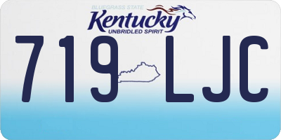 KY license plate 719LJC