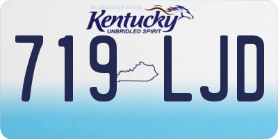 KY license plate 719LJD