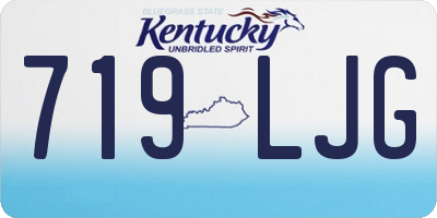 KY license plate 719LJG