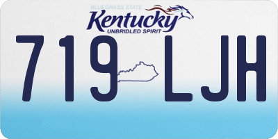 KY license plate 719LJH