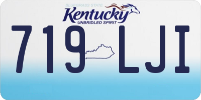 KY license plate 719LJI