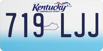 KY license plate 719LJJ