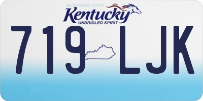 KY license plate 719LJK