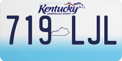 KY license plate 719LJL