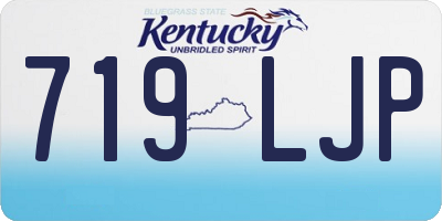 KY license plate 719LJP