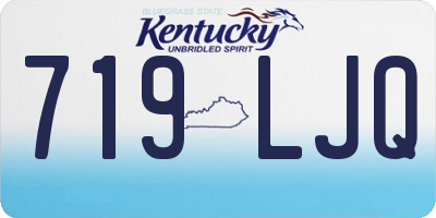 KY license plate 719LJQ