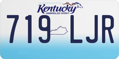 KY license plate 719LJR