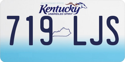 KY license plate 719LJS