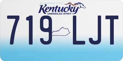 KY license plate 719LJT