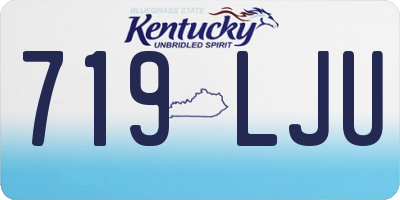KY license plate 719LJU