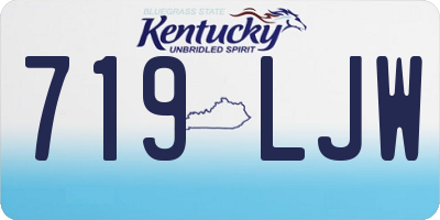 KY license plate 719LJW