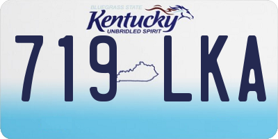 KY license plate 719LKA