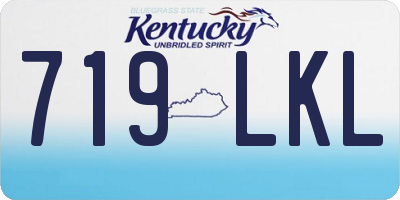 KY license plate 719LKL