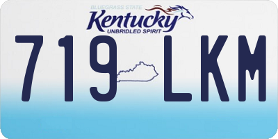 KY license plate 719LKM