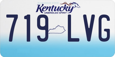 KY license plate 719LVG