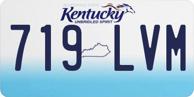 KY license plate 719LVM