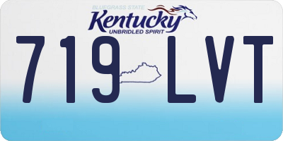KY license plate 719LVT