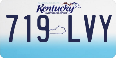 KY license plate 719LVY