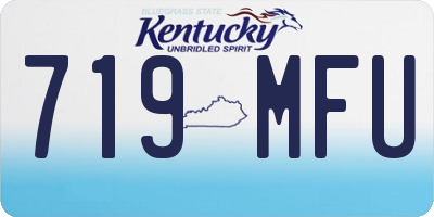 KY license plate 719MFU