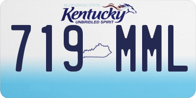 KY license plate 719MML