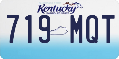 KY license plate 719MQT