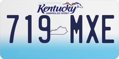 KY license plate 719MXE