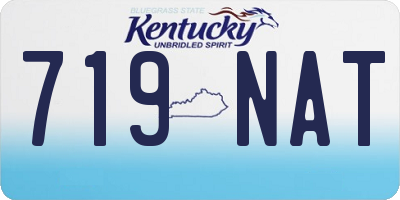 KY license plate 719NAT