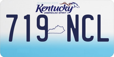 KY license plate 719NCL