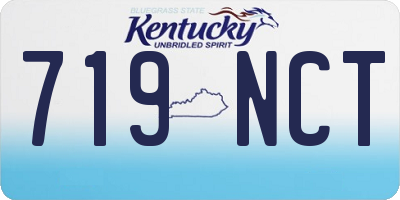 KY license plate 719NCT