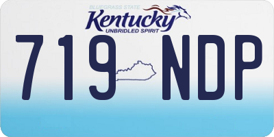 KY license plate 719NDP