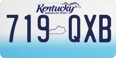 KY license plate 719QXB