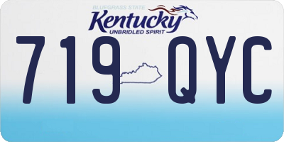 KY license plate 719QYC