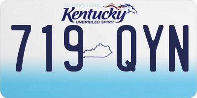 KY license plate 719QYN