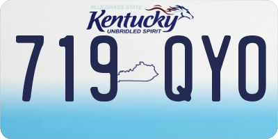 KY license plate 719QYO