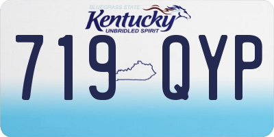 KY license plate 719QYP