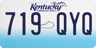 KY license plate 719QYQ