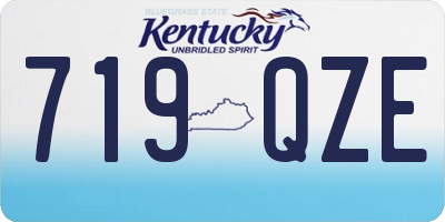KY license plate 719QZE