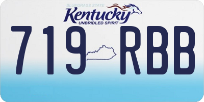 KY license plate 719RBB