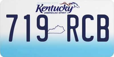 KY license plate 719RCB