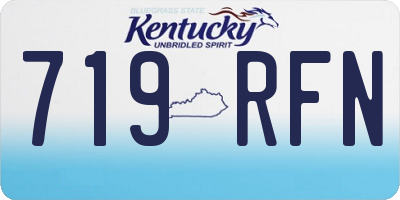 KY license plate 719RFN