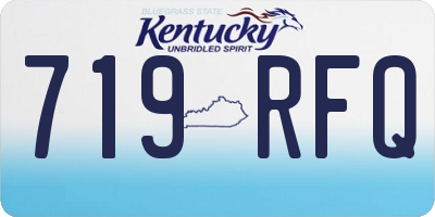 KY license plate 719RFQ