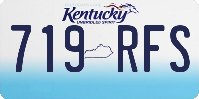 KY license plate 719RFS
