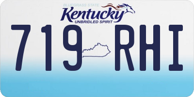 KY license plate 719RHI