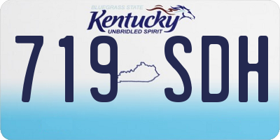 KY license plate 719SDH