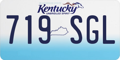 KY license plate 719SGL