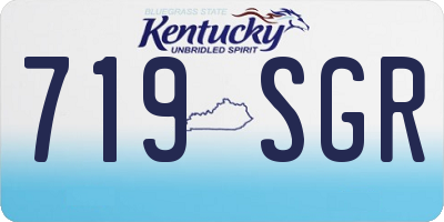 KY license plate 719SGR