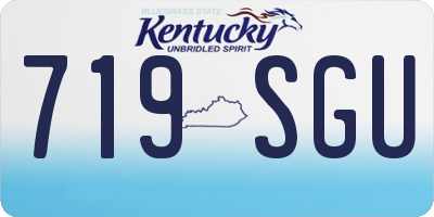 KY license plate 719SGU